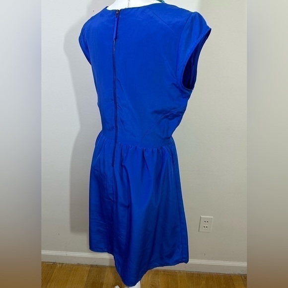 Mossimo. Sz lg dress royal blue fit & flair fully lined soft feel to the fabric - Picture 3 of 15